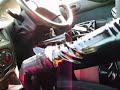 Driving car in pvc thigh length boots Driving car in pvc thigh length boots