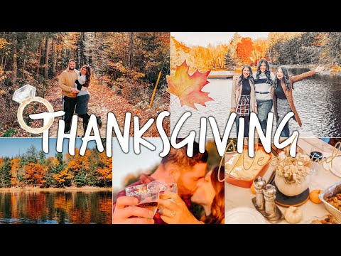 THANKSGIVING COTTAGE WEEKEND! MY FIRST VLOG//SURPRISE PROPOSAL!!