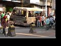 Torched Bus in Kathmandu