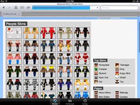 how to change ur skin in minecraft pe