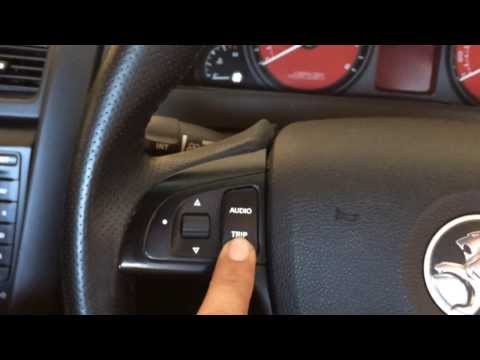 how to reset trip computer vx commodore