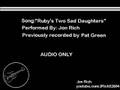 Ruby's Two Sad Daughters - Jon Rich ( Pat Green cover )