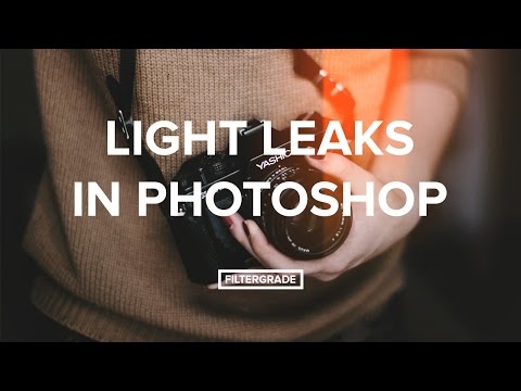 how to add light leak in photoshop