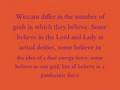Wicca is not Christianity