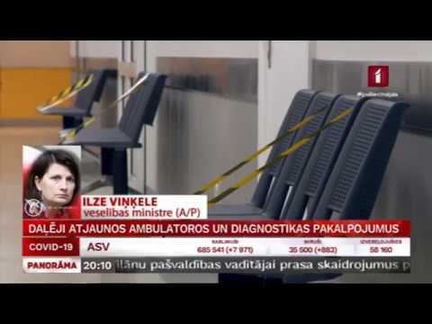 Saruna ar veselības ministri Ilzi Viņķeli par to, ka no 20. aprīļa daļēji atjaunos ambulatoros un diagnostikas pakalpojumus