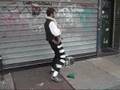 A Man and His Snake Toy on Bedford Avenue