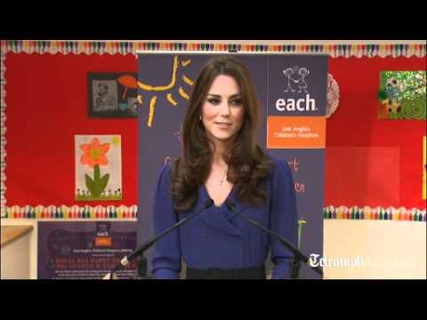 Video: Kate makes first speech as Duchess of Cambridge