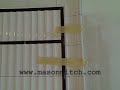 A beadboard tile shower job video by mason Mitch Stein