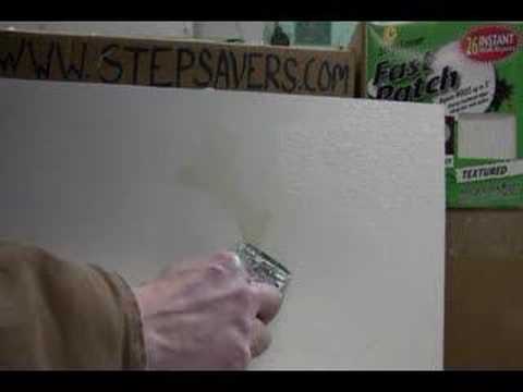 how to patch door knob hole