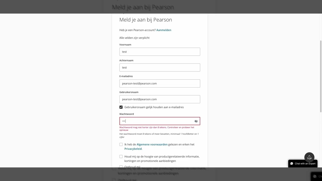 Video #1 account creation