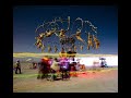 peter hudson's third pedal powered 3d zoetrope, homouroboros, is an allegorical take on human evolution and our current plight of too much energy consumption. the piece relies on pedal-powered cooperation augmented at daytime by solar panels, and early optical physics to convey its droll message and achieve its unique effect.