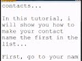 Making your MSN name the first Making your MSN name the first
