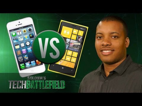 iPhone 5 vs Nokia Lumia 920 - Soldier's Tech Battlefield