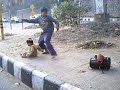 Traffic Light Entertainment in Delhi, India
