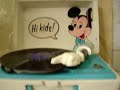 Vintage Mickey Mouse GE Record Player Turntable