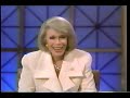 zsa zsa gabor is interviewed via satellite on the joan rivers show in the early 1990s.