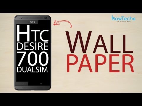 how to set wallpaper in htc desire v