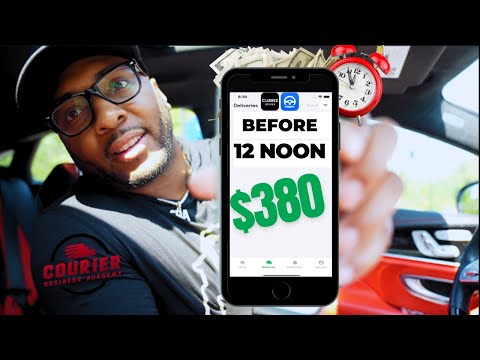 Medical Courier Money in Real Time!! $380 Before Noon!!