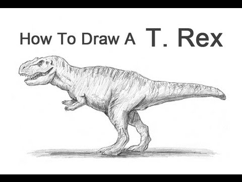 how to draw easy t rex