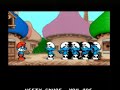 the intro for 'the smurfs' on the super nintendo entertainment system.