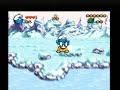 the intro for 'the smurfs' on the super nintendo entertainment system.