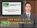 Wall St. Training:  Advanced Excel for Data Analysis