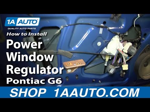 How to Install replace Power Window Regulator 2005-10 Pontiac G6