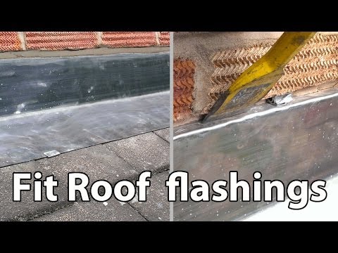 how to fasten flashing to roof