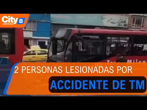 Choque de buses de Transmilenio en la Avenida Caracas deja 12 personas ...