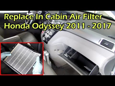 Honda Odyssey Change In Cabin Air Filter 2011 2012 2013 2014