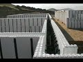 Polystyrene foam and steel