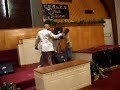 Michael Stevenson II singing with Jerard Woods