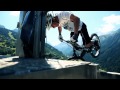 Ride on the roof - Trial MTB 380m above ground! - Les Arcs
