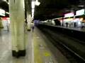 立川駅4番線のホームの臨時列車