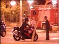 Brutal choque de una moto con un auto