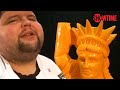 Time-Lapse of 1200 lbs. of Cheese Carved