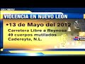 Masacres perpetradas por el crimenorganizado en Nuevo León
