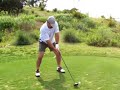 Funny golf swing