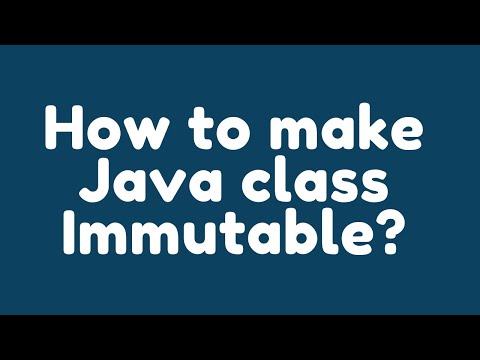 how to create immutable class in java