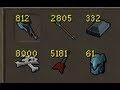 Loot from 8000 Mithril dragons
