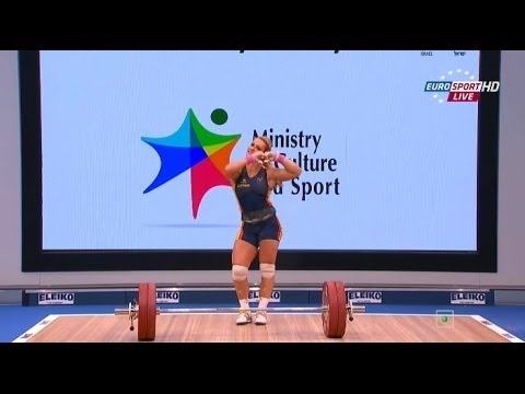 2014 European Weightlifting Championships Women's 75 kg Clean & Jerk Tel Aviv , Israel