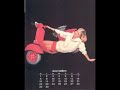 Vespa Calendar Adverts Vespa Calendar Adverts