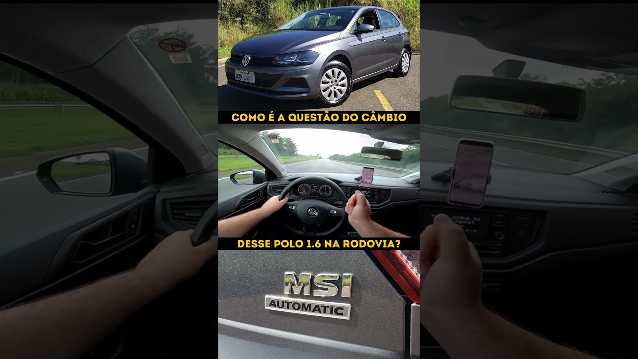 Como é o comportamento do câmbio automático do Volkswagen Polo 1.6 MSI na rodovia? Bora ver!