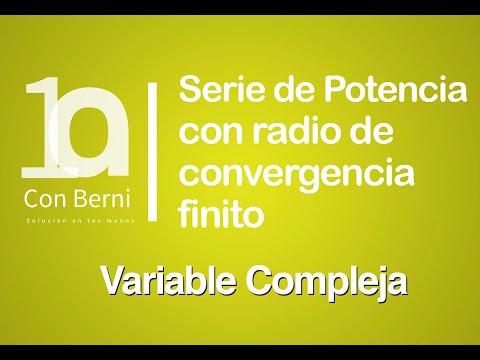 Serie de potencia con radio de convergencia finito 1