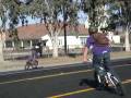 6 Lompoc BMX riders on the road