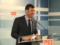 1ª Rueda de Prensa de Tomás Gómez de la nueva sede del PSM-PSOE 10-12-2009