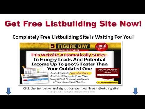 Free List Building Website – Get New Leads Daily from Free Website