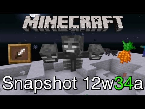 Minecraft Snapshot 12w34a: Wither Boss, Nuovi Oggetti & More