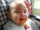 Luke M Eating His First Full Jar of Baby Food (5/11/2007)