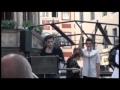 In-transit action after Sebastian Brant for actors, soloists, amateur wind orchestra, amateur man choir, skateboarders and passers-by Text from Sebastian Brant Munich Opera Festival 2010_13-7-2010_Revealed Souls : Equability Stephan Merki, Lea Salfeld, Florian Innerebner, actors Neyko...